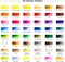 Watercolor Paint Set 48 Colors in Portable Box, Paint Kit with Brush, Palette, Art Supplies, Customizable Color Blocks, Bright Watercolors Travel Set for Adult Teens Beginner Amateur Artists